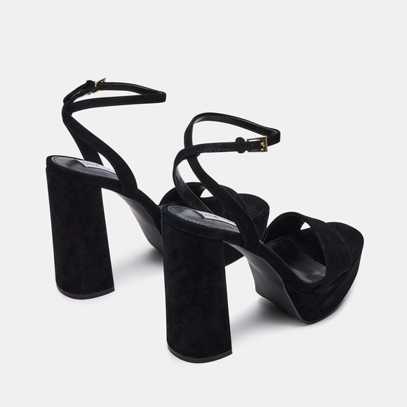 Steve Madden Lessa Black Suede - Picture 2 of 9